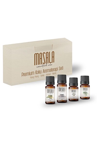 Masala Premium Koku Aromaterapi Seti  Premium Aromatherapy Kit Tonka Fasulyes...