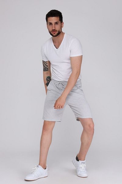 KRAVEN Men's Gray Plain Summer Oversize Sports Bermuda Shorts
