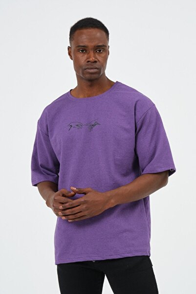 blausee wear Μπλουζάκι ζευγάρι πορτοκαλί oversized