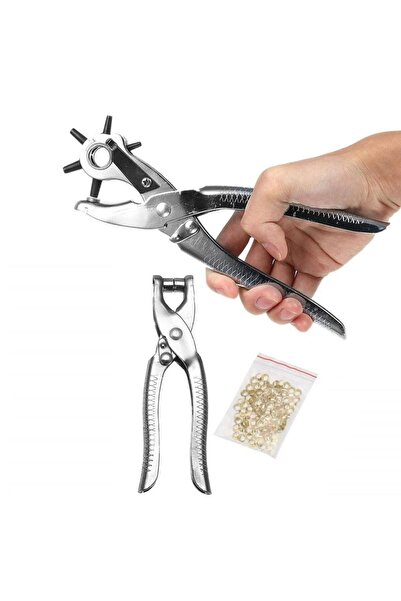 DepoMega 2’li Kemer Delme Perçin Pensesi Deri Delme Set