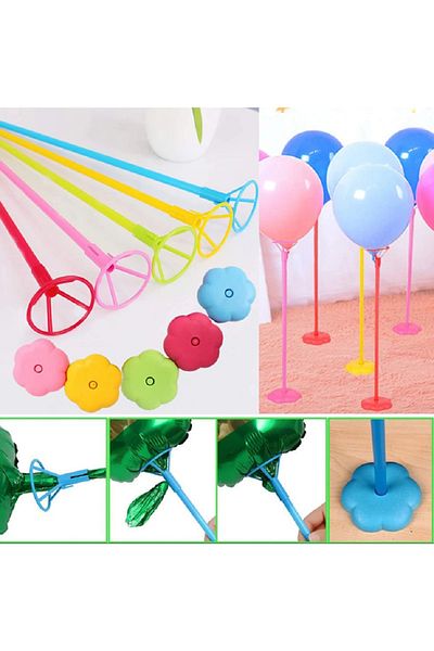 Happyland Single Leg Yellow Green Balloon Stand