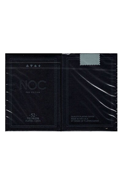 OyuncaklarÜlkesi Uspcc Bicycle Noc Pro Jet Black Marked Premium Oyun Kağıdı K...