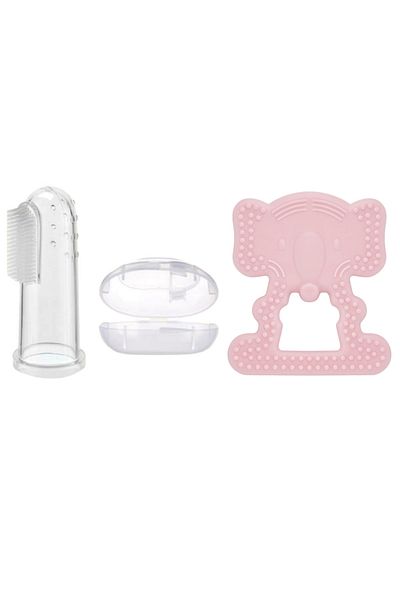 Babyjem طقم عضاضة أسنان من السيليكون