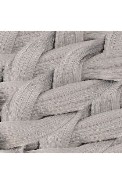 KONAK PERUK Synthetic Hair For African Braid And Rasta - Medium Tone Gray
