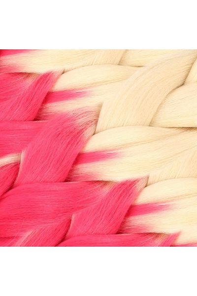 KONAK PERUK Synthetic Ombreli Hair For Platinum / Pink African Braid And Rasta