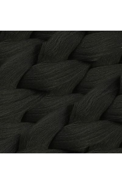 KONAK PERUK Synthetic Hair For African Braid And Rasta - Black