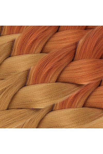 KONAK PERUK African Braiding Synthetic Ombreli Hair 100 Gr- Copper / Caramel