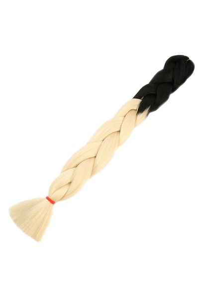 KONAK PERUK Synthetic Ombreli African Braid and Rasta Hair - Black / Platinum