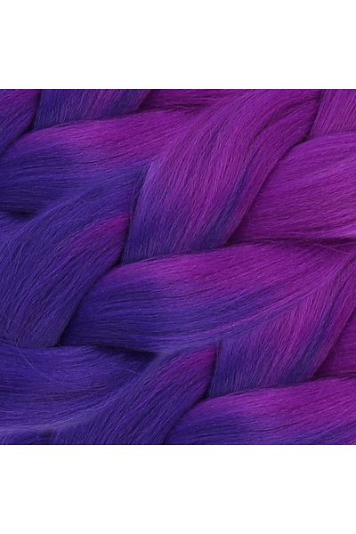 KONAK PERUK Synthetic Ombreli Hair For African Braid And Rasta - Light Purple / Dark Purple