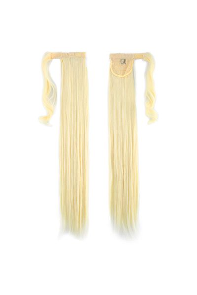 KONAK PERUK Tie-Up Straight Ponytail - Light Platinum