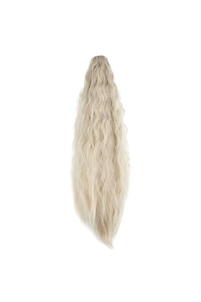KONAK PERUK Fluffy Ponytail with Platinum Reflection Buckle - Honey Foam