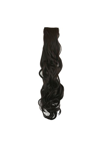KONAK PERUK 8 Pieces Fiber Synthetic Wavy Snap - Brown