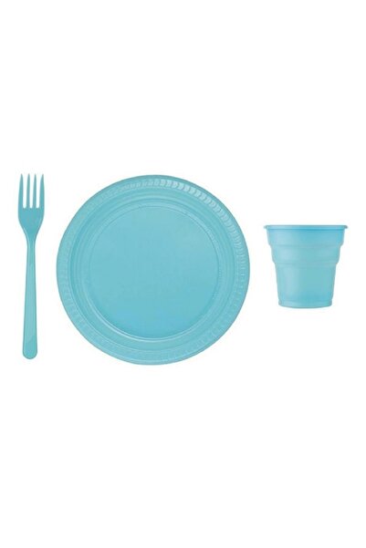 Genel Markalar Lüx 25'li Plastik Tabak, Bardak, Çatal Seti