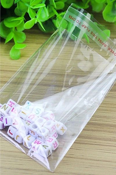 Emtory 500 Pieces 10x15 Banded Gelatin Bags - Adhesive Transparent Bags