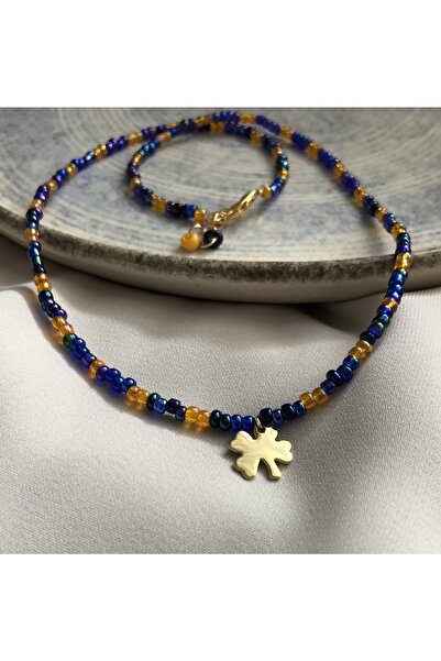 Yonca Detaylı Choker Kolye