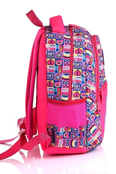 MUGGLE 6627 Sweet Pembe Okul Çantası 3'lü Set