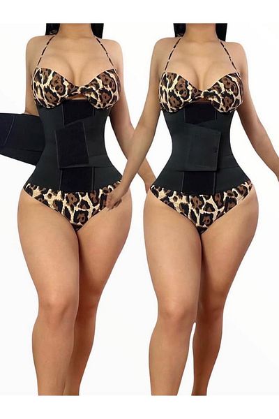 F&W FİT WOMEN 2 Size Slimming Hourglass Appearance - Velcro Waist, Firming and Slimming