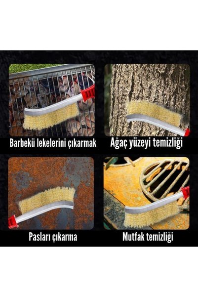 MOONSHOP Grill Steel Iron Copper Rust Removal Hobby Wire Brush