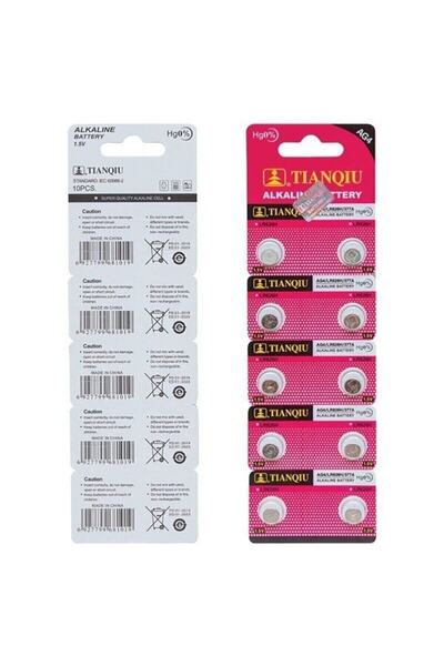 TIANQIU Oxford Ag4/lr626/377a/alkalin Pil 10'lu Ag4