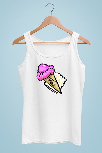 Raf Coll Ženska vješalica T-shirt Sladoled Digitalna štampa Pakovanje 100% pamuk