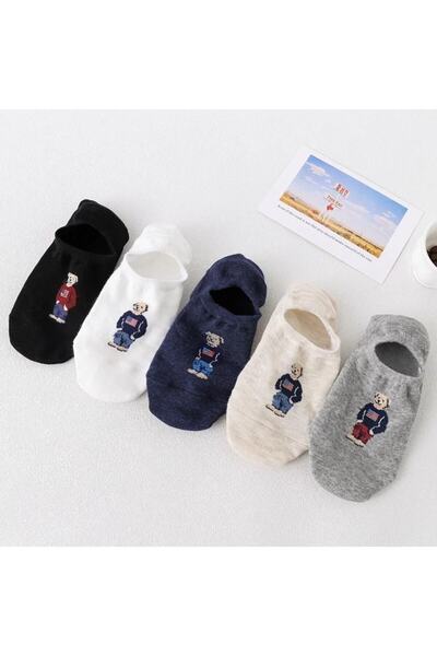 WORTHY SOCKS 5 páros maci mintás balerina zokni készlet