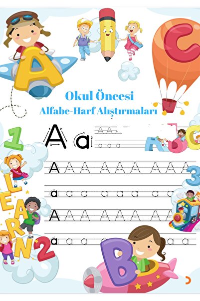 Cinius Yayınları Okul Öncesi Alfabe – Harf Alıştırmaları & Mehmet Eraslan Korol