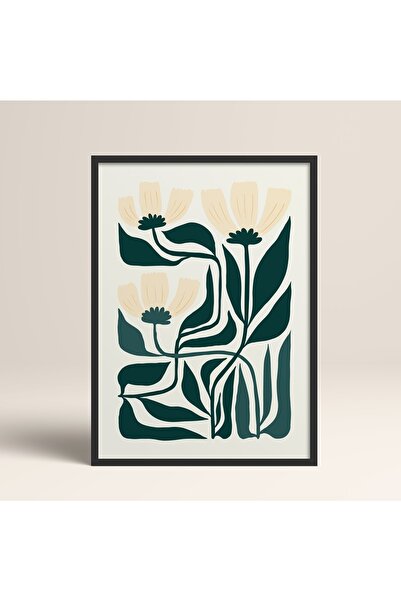 HOMEPACK Siyah Ahşap Çerçeveli Tablo Çerçeveli Poster Sanatsal Modern Duvar D...