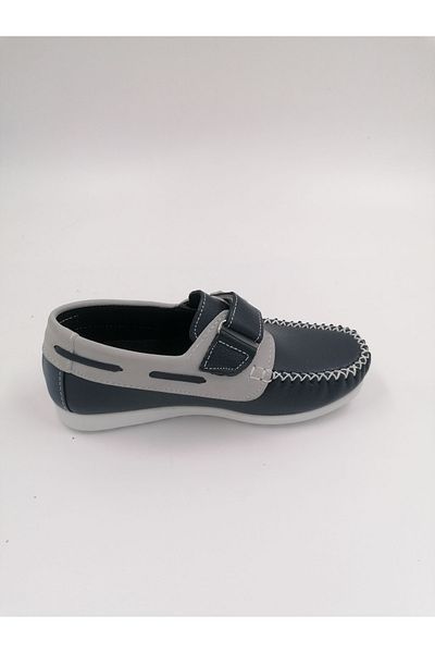 SOLMAZ Pantofi pentru copii cu velcro bleumarin gri