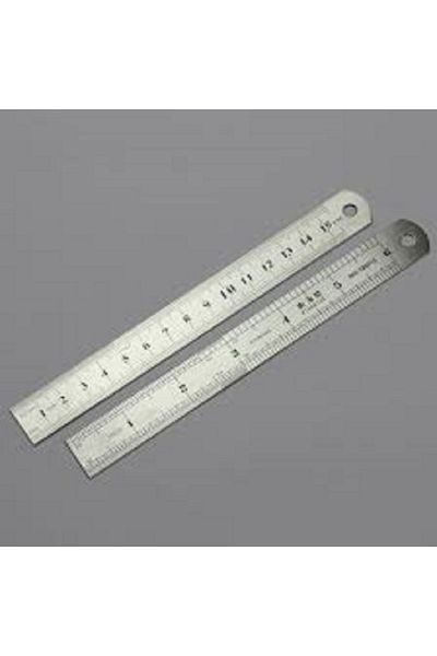 PeriStore Steel Ruler 20 Cm Metal Ruler Stainless Steel - 8 Inch/Inch
