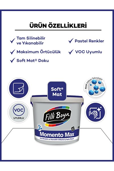 Filli Boya Momento Max Soft Mat 100 ml Yudum 220 Ilham Paketi