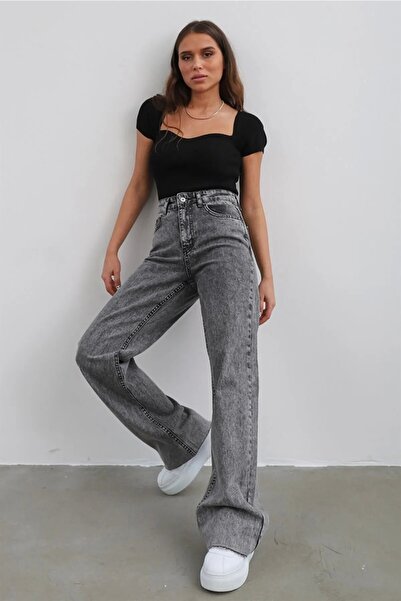 Livik Жіночі джинси Helen Palazzo з еластичним матеріалом і широкими штанинами