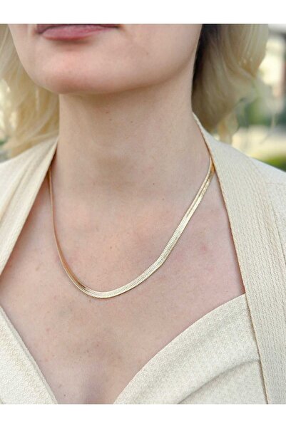 XUPING JEWELRY Kalın Italyan Zincir Rose Çelik Kolye