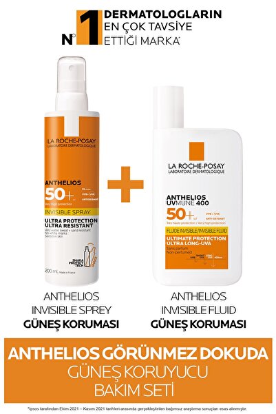 La Roche Posay Anthelios Görünmez Dokuda Güneş Koruyucu Bakım Seti