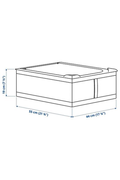 IKEA Skubb Saklama Kutusu - Hurç - 44x55x19 Cm - Gri