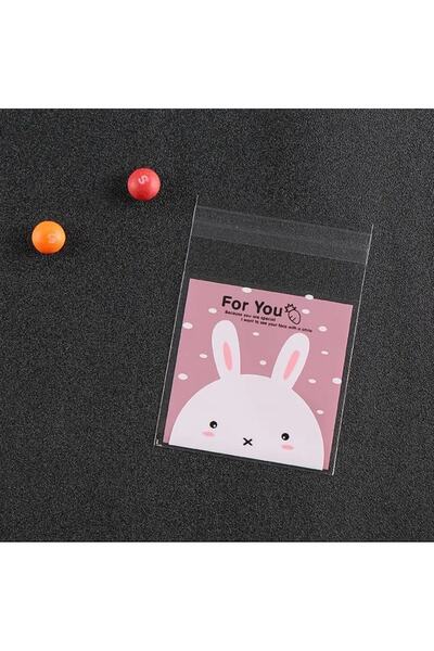 Genel Markalar Bantlı Şeffaf Desenli Poşet Opp 7x7 Cm 95 Adet