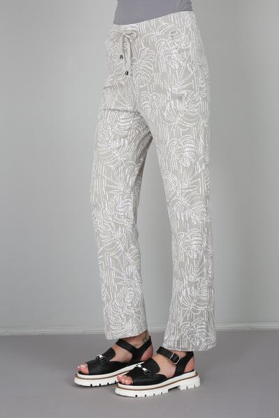 Banadamoda Γυναικείο αθλητικό παντελόνι βισκόζης με σχέδια από φοίνικα