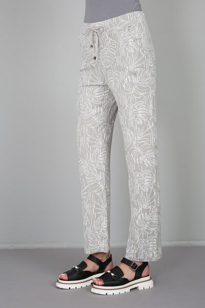 Banadamoda Γυναικείο αθλητικό παντελόνι βισκόζης με σχέδια από φοίνικα