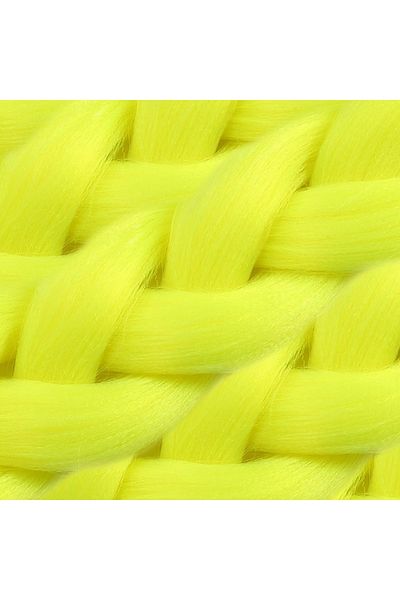 KONAK PERUK Synthetic Hair For African Braid And Rasta - Neon Yellow