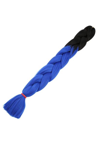 KONAK PERUK Synthetic Ombreli Hair For African Braid And Rasta - Black / Dark Blue Ombreli