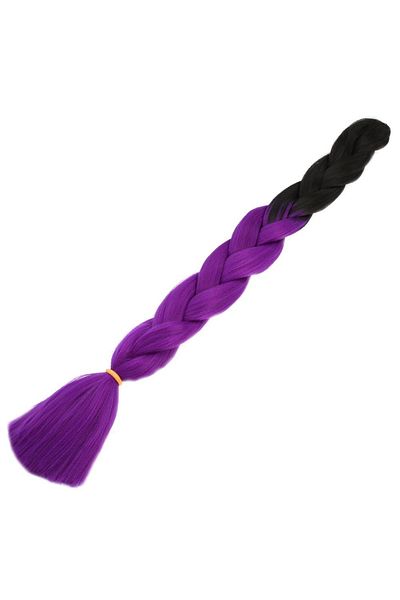 KONAK PERUK Synthetic Ombreli Hair for African Braid and Rasta - Black / Purple