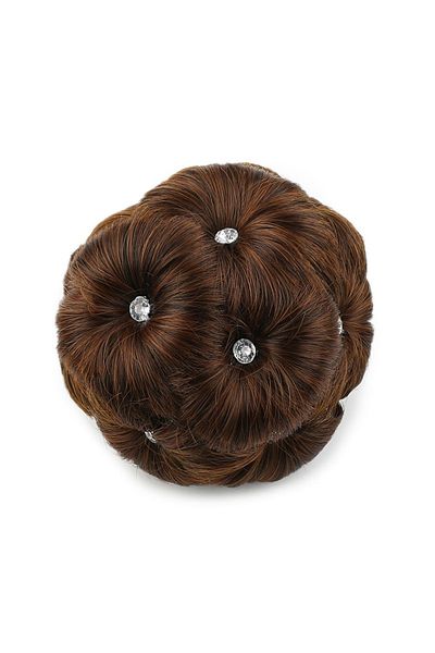 KONAK PERUK Brown Stone Detailed Knob Buckle