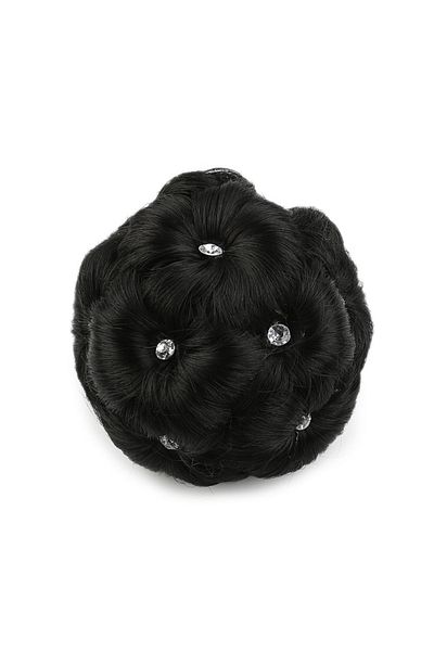 KONAK PERUK Stoned Knob Buckle - Black