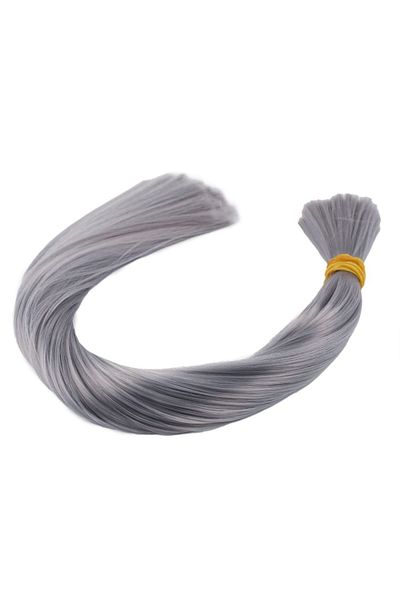 KONAK PERUK Dark Gray Colored Synthetic Neck Hair - 1kg
