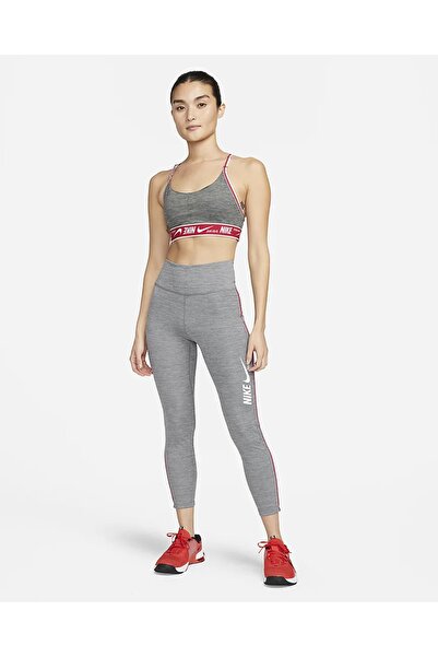 Nike One Normal Belli 7/8 Toparlayıcı Kadın Gri Tayt