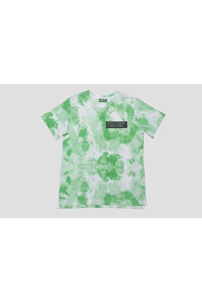 Benetton Αγόρι πράσινο μπλουζάκι