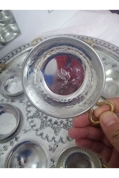 Gulaysenindunyasimardin 8*8 cm Diameter Copper Receptacle Snack Bowl and Breakfast Bowl