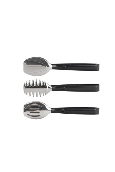 Dame Marie Cn 3 Parça Siyah Maşa Seti