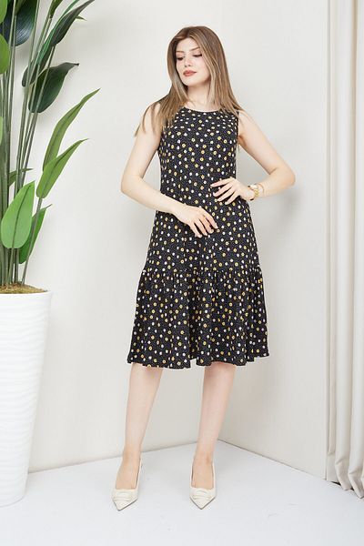 Banadamoda Rochie de damă cu modele florale