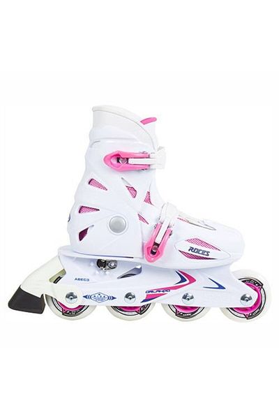 Roces Orlando III White Pink Adjustable Children's Skate
