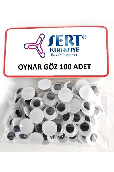 sert kırtasiye büro malzemeleri Oynar Göz 10 Mm 100'lü Paket